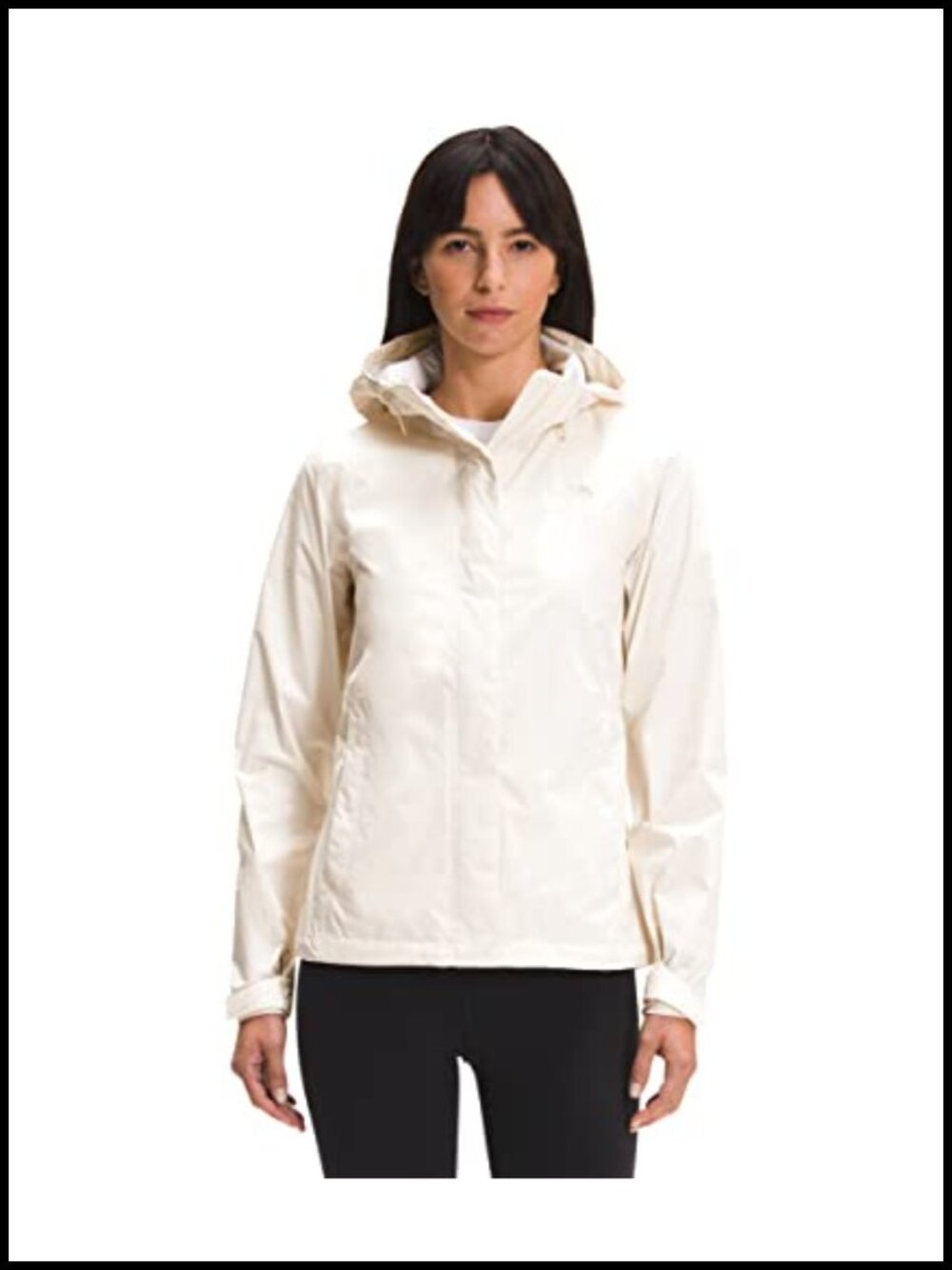Waterproof Hooded Rain Jacket Breathable Windproof Seam-Sealed Pit-Zip